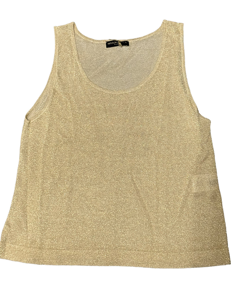 Gala Metallic Tank | Light Gold