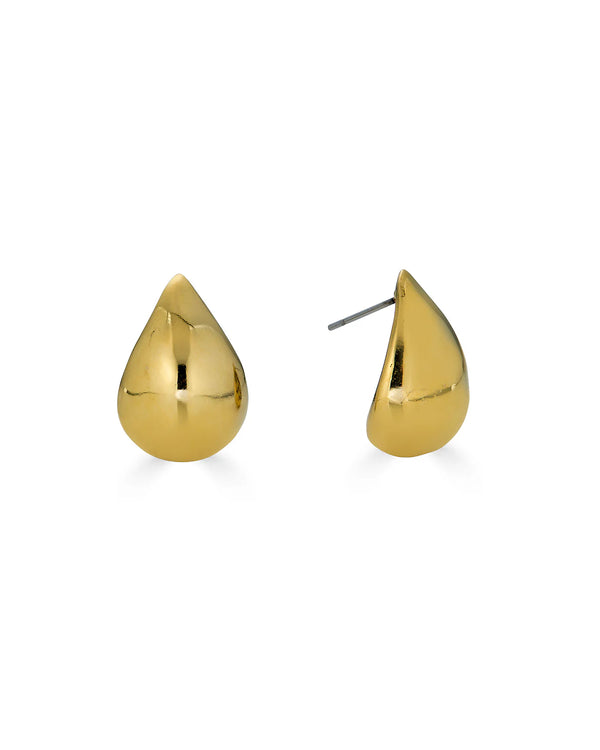 Gold Teardrop Studs