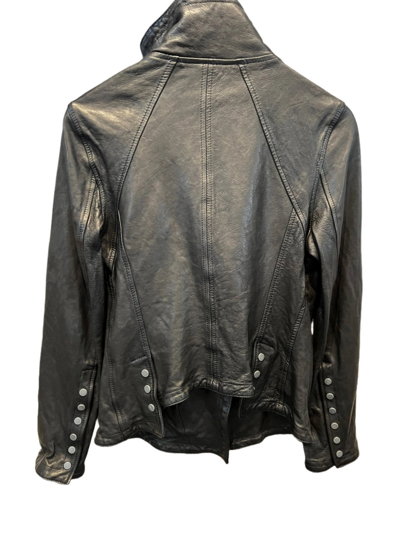 Drum Black Leather Jacket