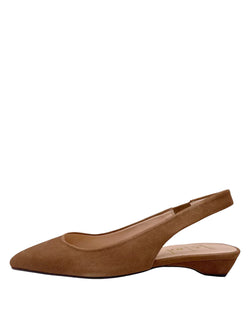 Mischa Low Sling Back | Dark Camel