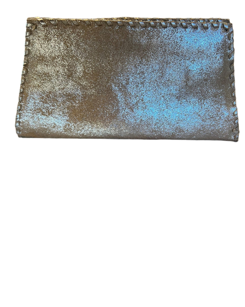 Nina Eyeglass Case | Distressed SIlver