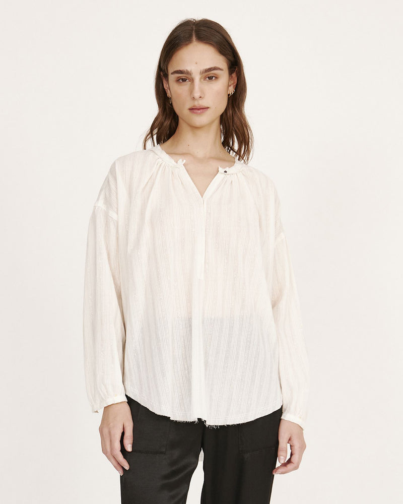 Poet Blouse | Washed White