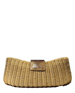 Straw Wicker Clutch | Wicker