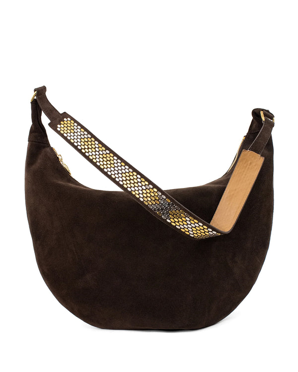 Rowan Handbag | Chocolate Suede