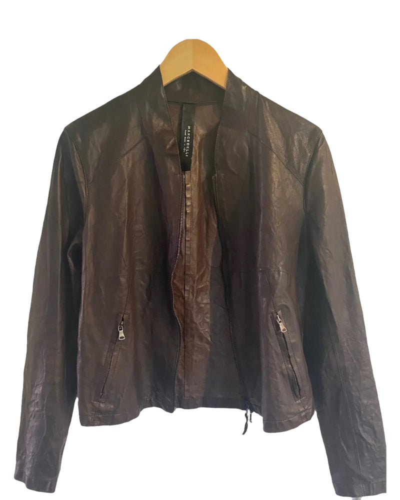 Sella Dark Brown Leather Jacket