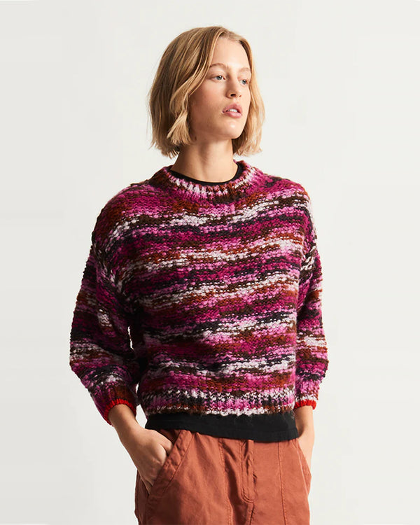 Highland Pullover | Berry Multi