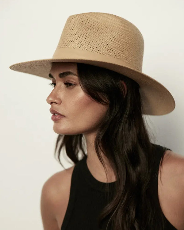 Simone Packable Hat | Sand