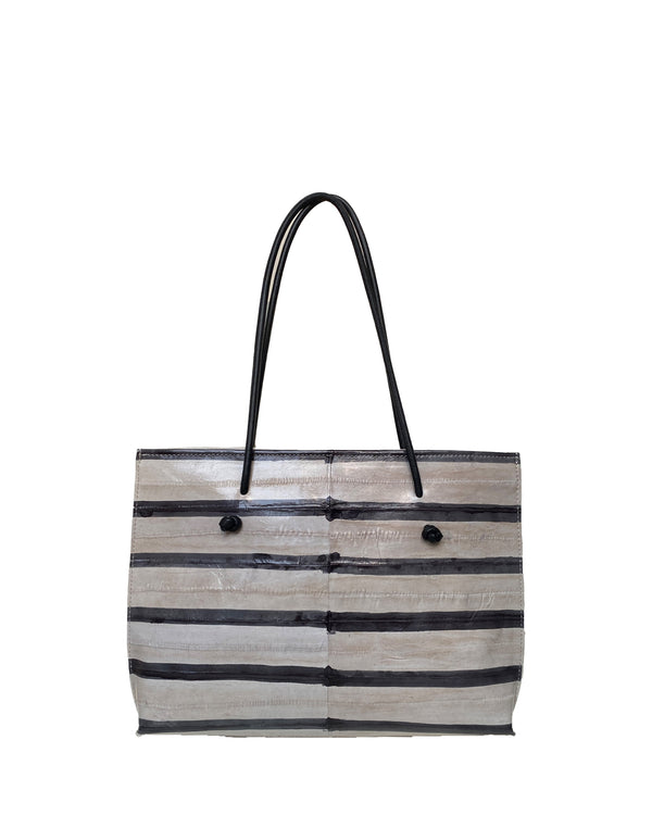 Slim Shoulder Bag | Striped Eel