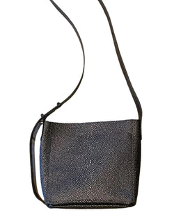 Small Front Pocket Messenger | Pewter Shagreen