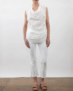 Verushka Bias Draped Tunic | White