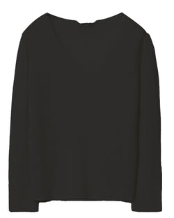 V Neck Pullover | Navy Black