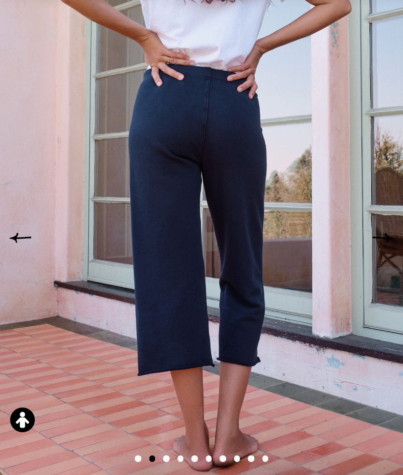 Cropped Wide Leg Sweatpant | British Royal Navy