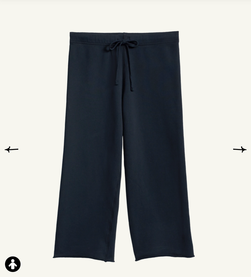 Cropped Wide Leg Sweatpant | British Royal Navy