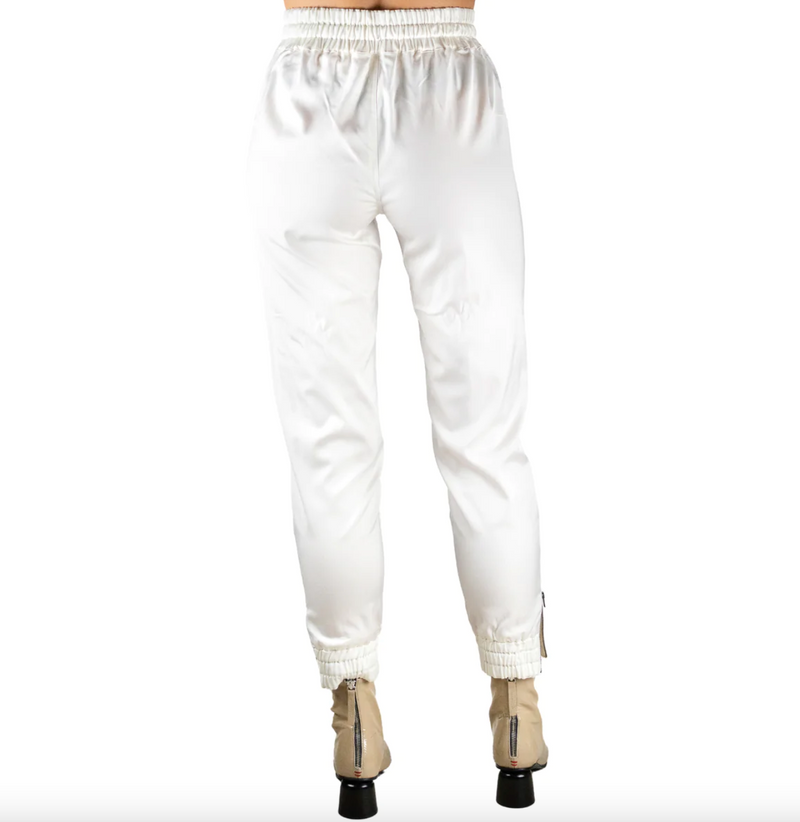 Trudy Cupro Jogger | White