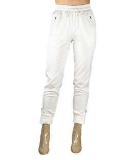 Trudy Cupro Jogger | White