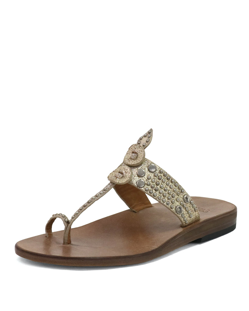 Karma Sandal White Gold Sheen Well Heeled