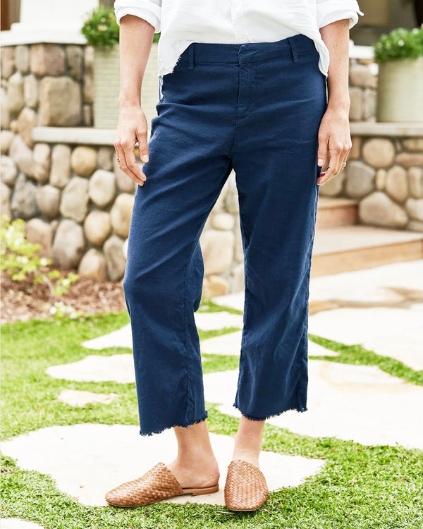 Kinsale Performance Linen Pant | Navy