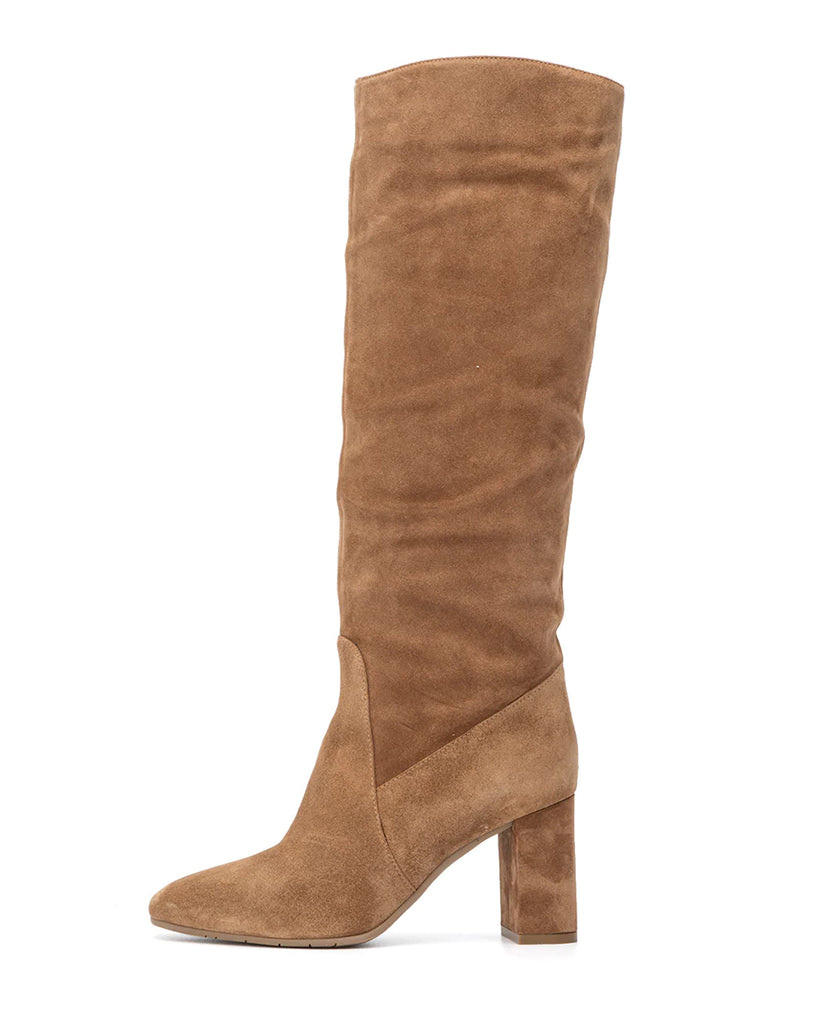 Leora Luxe Suede Tall Boot Whiskey Well Heeled