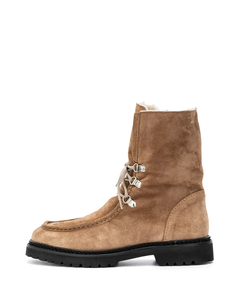 Mita Suede Bootie Whiskey Well Heeled