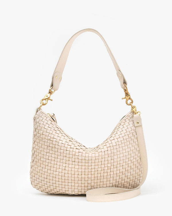 Moyen Messenger | Cream Woven Checker